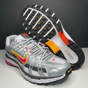 Nike P-6000 White/Laser Fuchsia-MTLC Platinum BB1021-100 Women's Size 7.5
